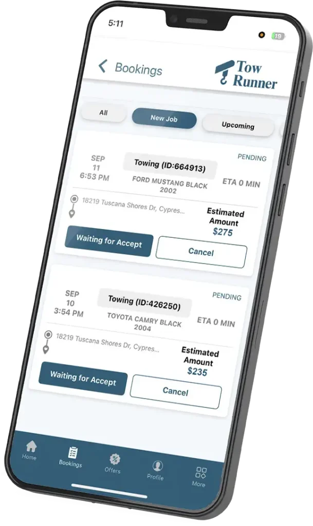 Towing And Roadside Assistance Service Towrunn Provider App